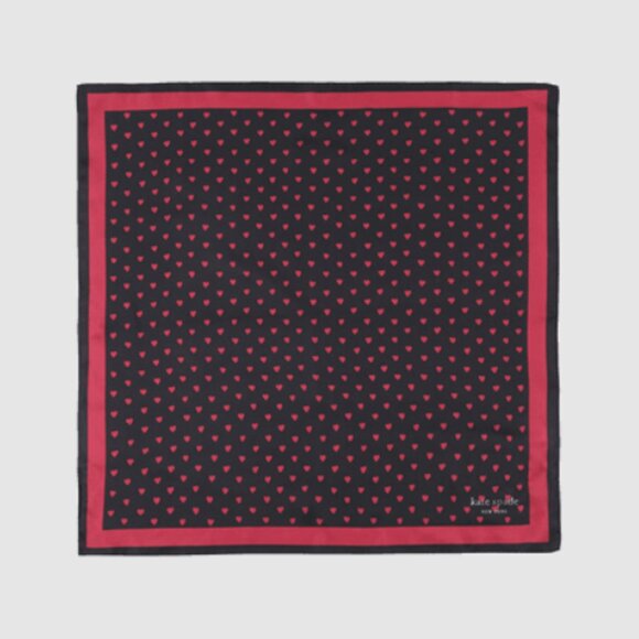 SOLD OUT NWT KATE SPADE Mini Hearts Silk Scarf Bandana Size O/S - Picture 7 of 7